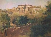 Frank Duveneck Villa Castellani, Bellosguardo oil on canvas